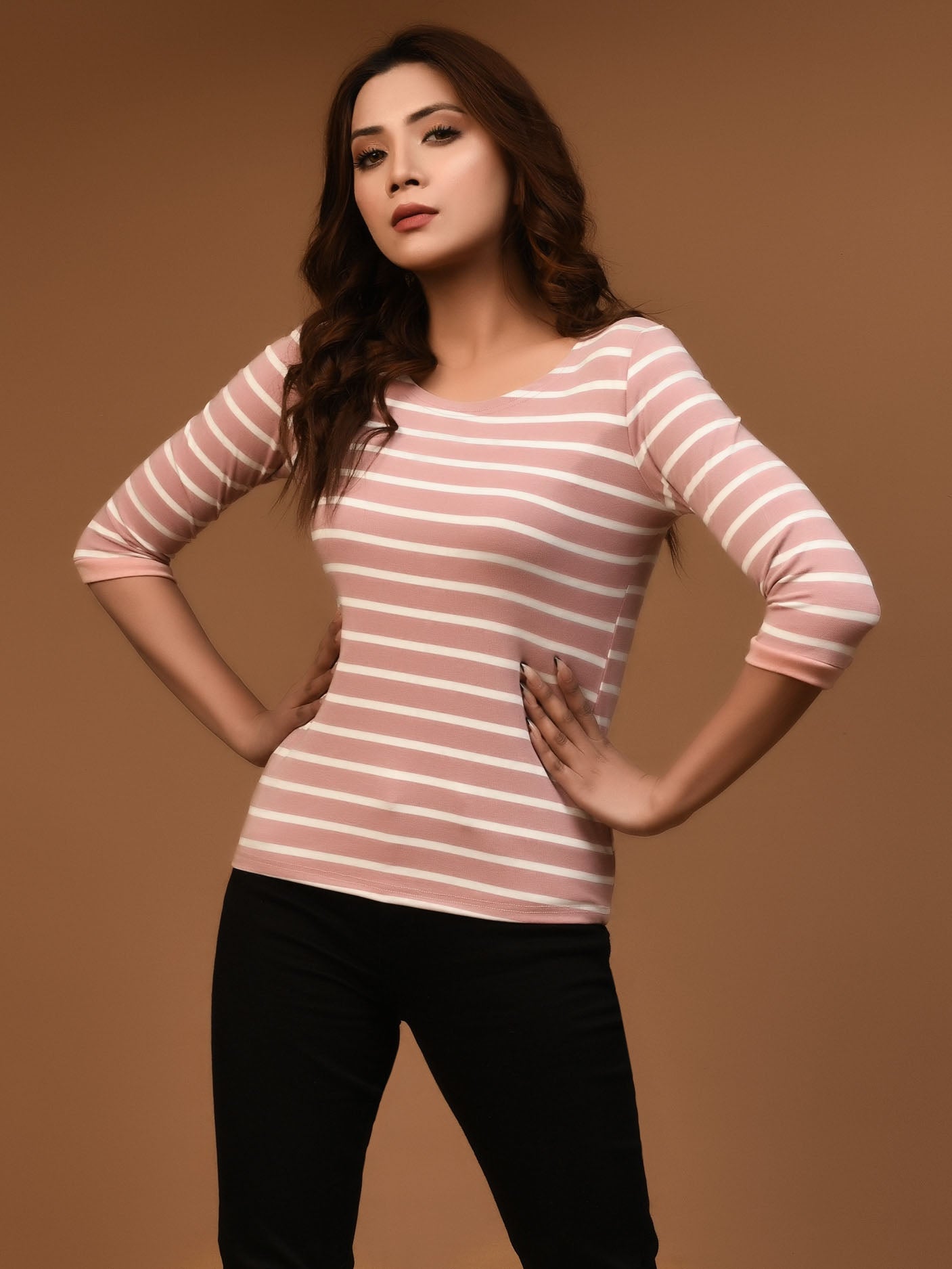 Limelight - Striped Basic Top