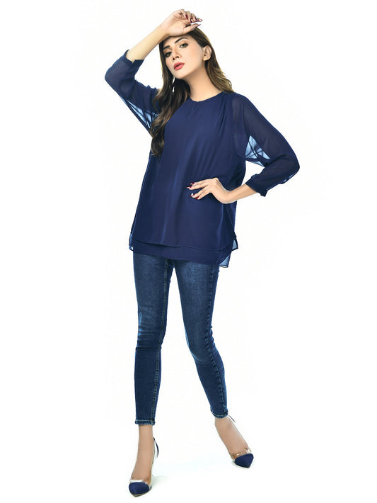 Limelight - Plain Chiffon Top