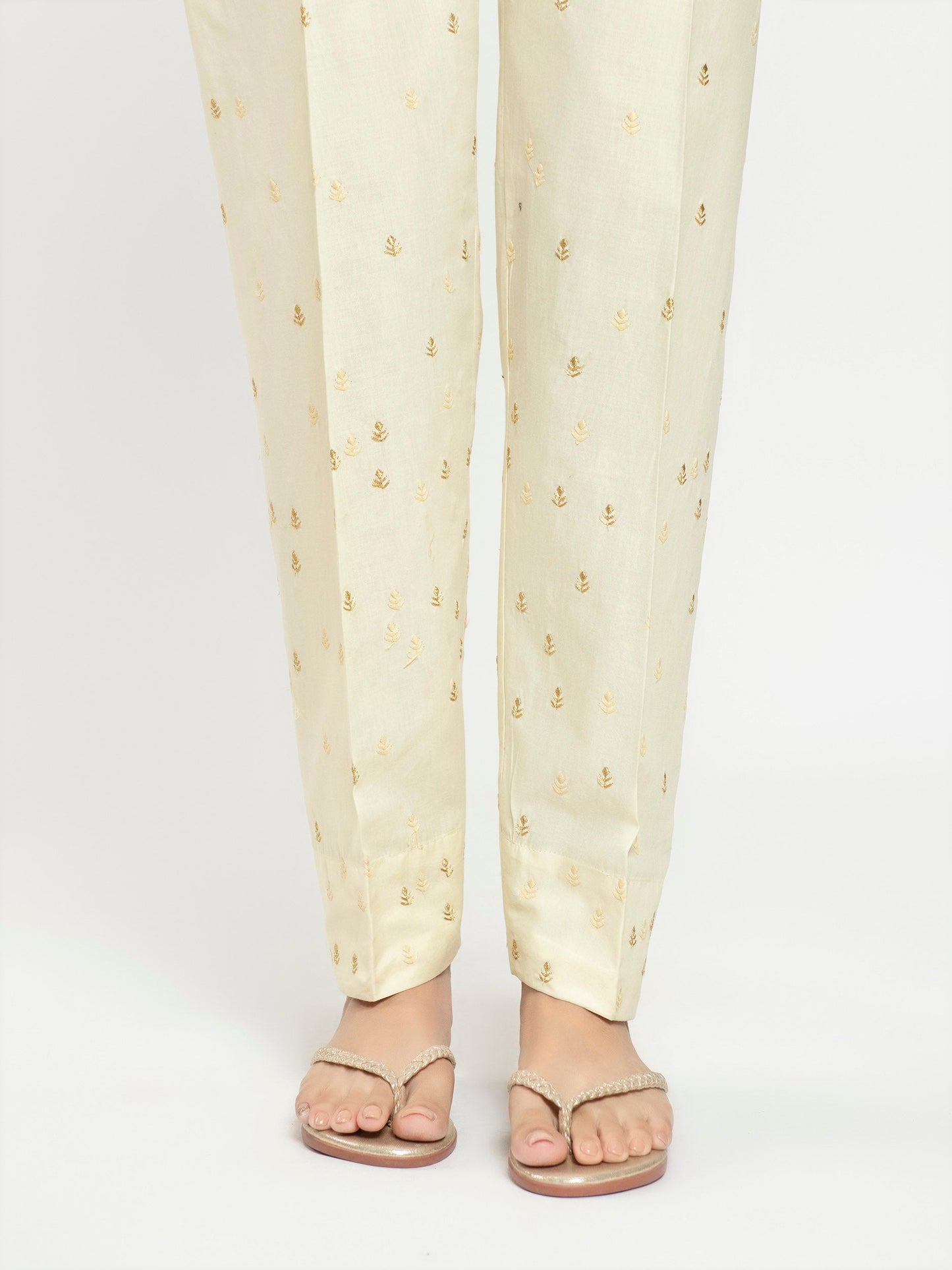Embroidered Cambric Trouser