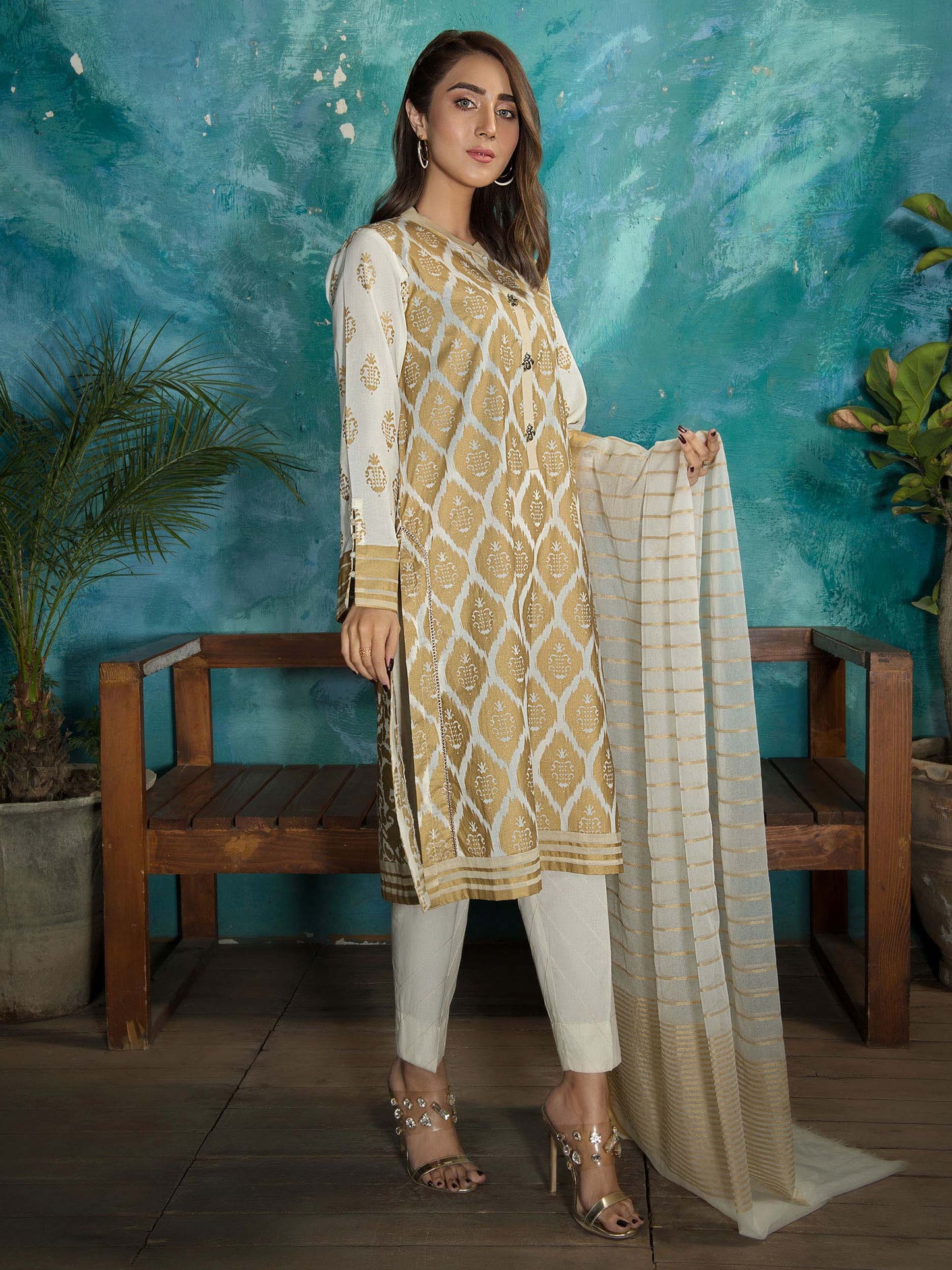 Limelight - 3 Piece Printed Lawn Suit