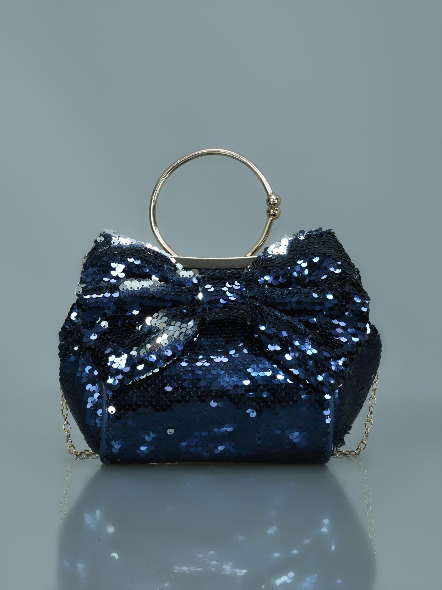 Limelight - Bow Sequin Clutch