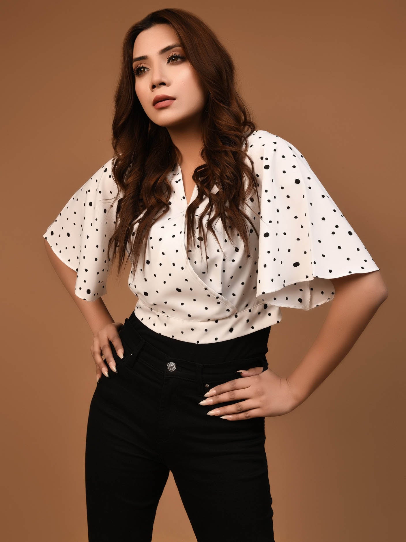 Limelight - Polka Dot Cropped Top