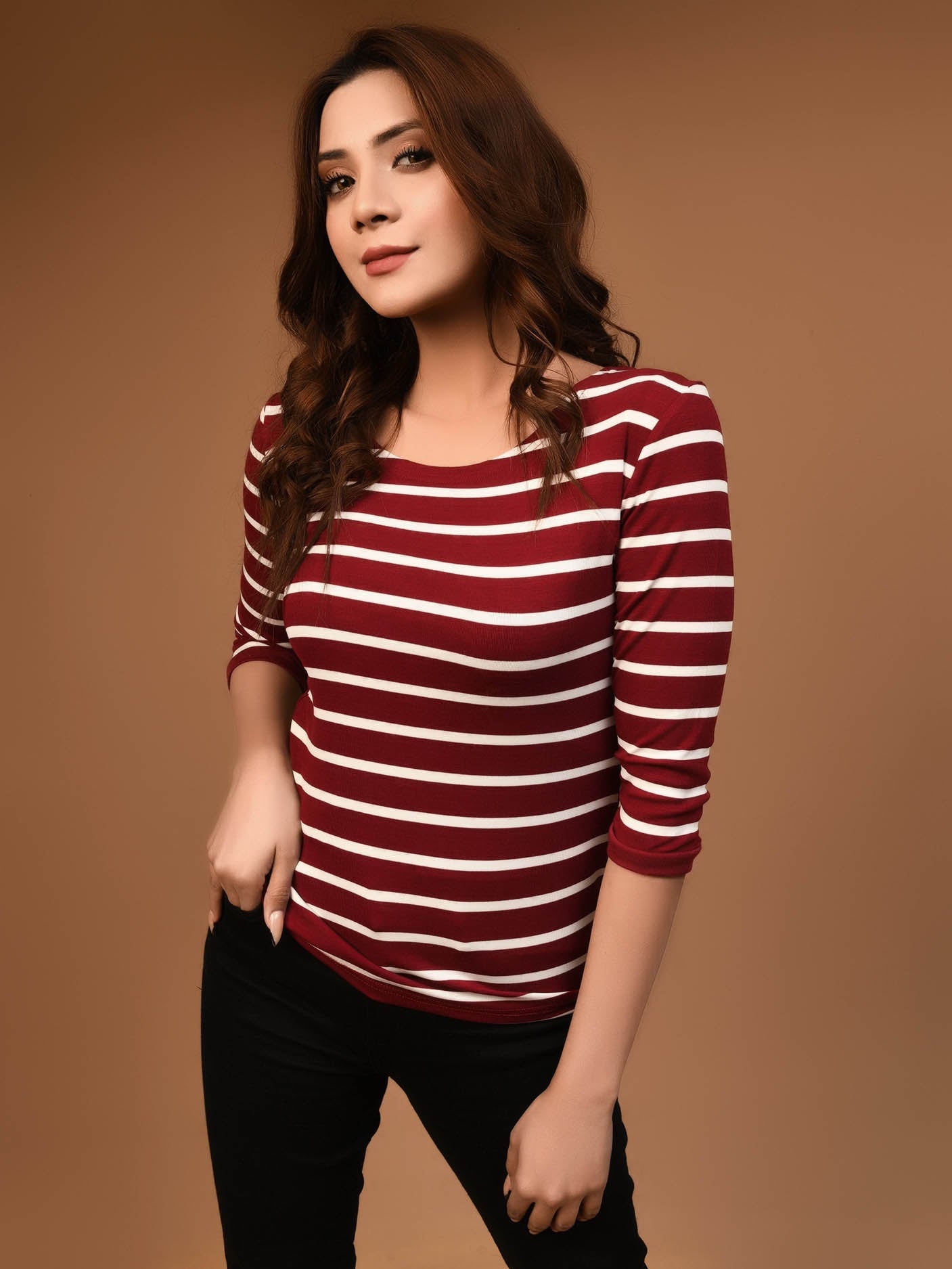 Limelight - Striped Basic Top