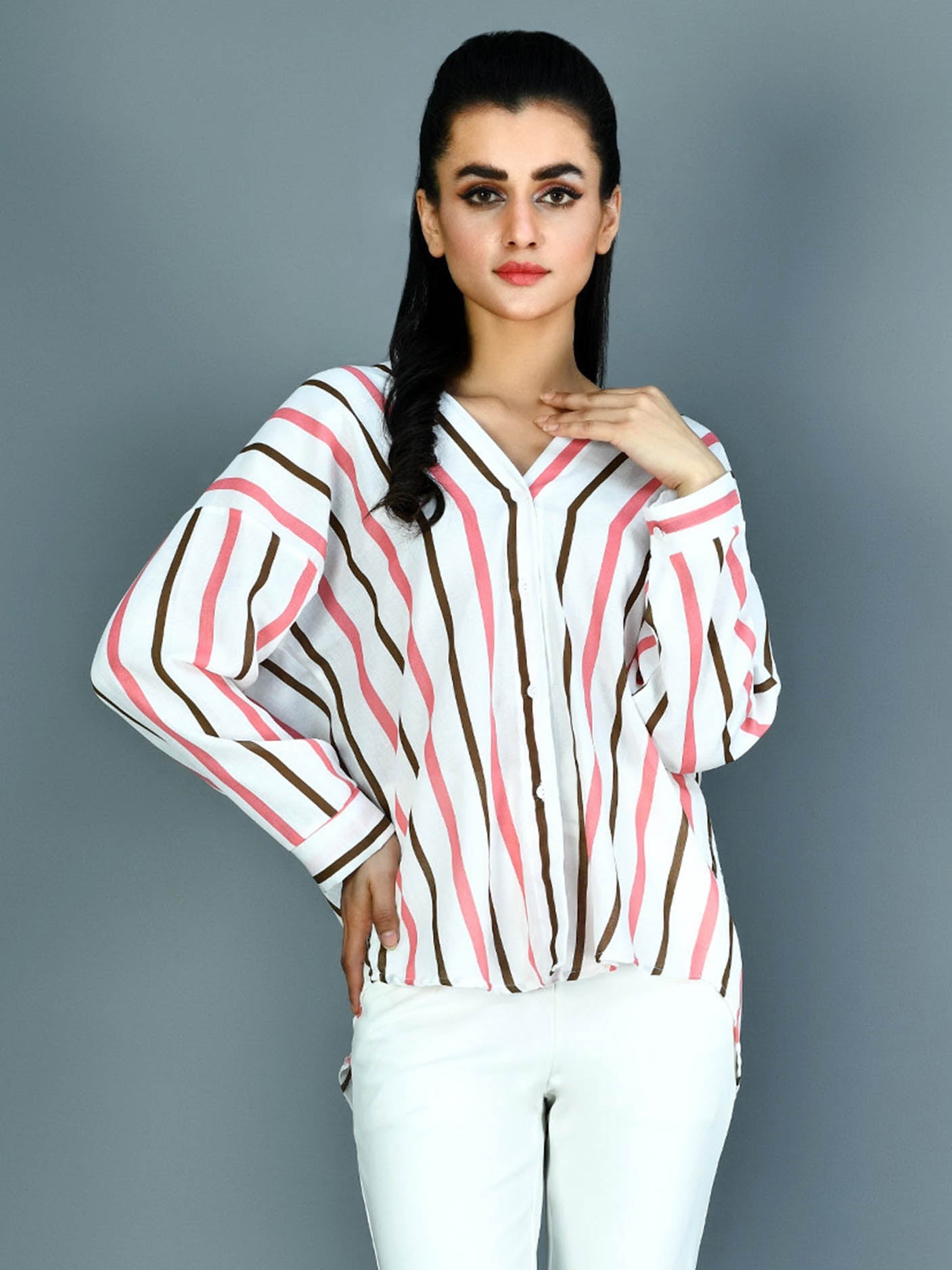 Limelight - Printed Cotton Top