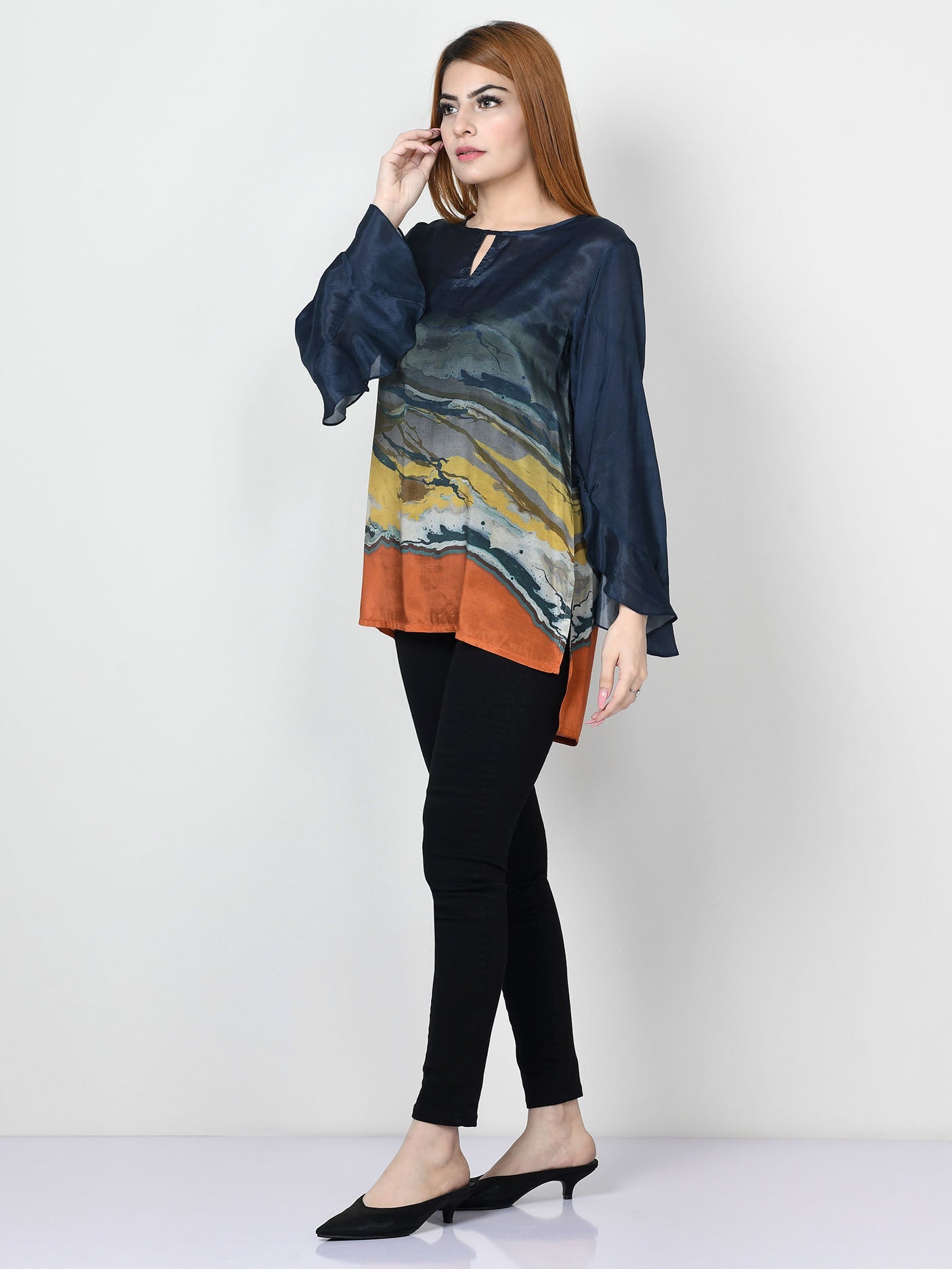 Limelight - Printed Silk Top