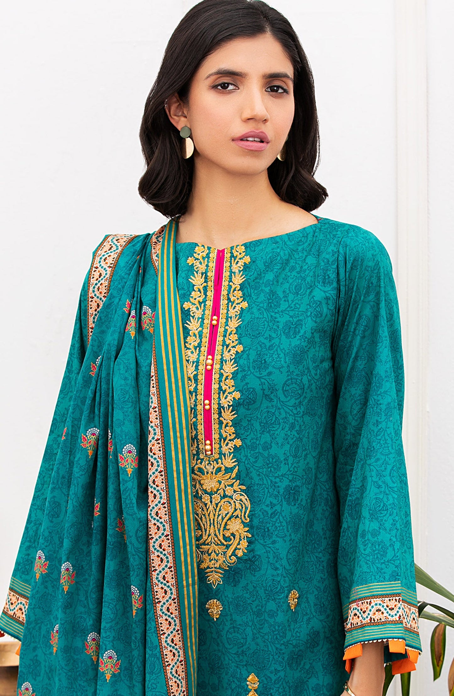 Orient - Unstitched 3 Piece Embroidered Lawn Suit