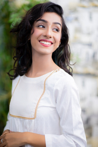 Eraj Hussain - Sunday Busy Weekends - White - Stitched
