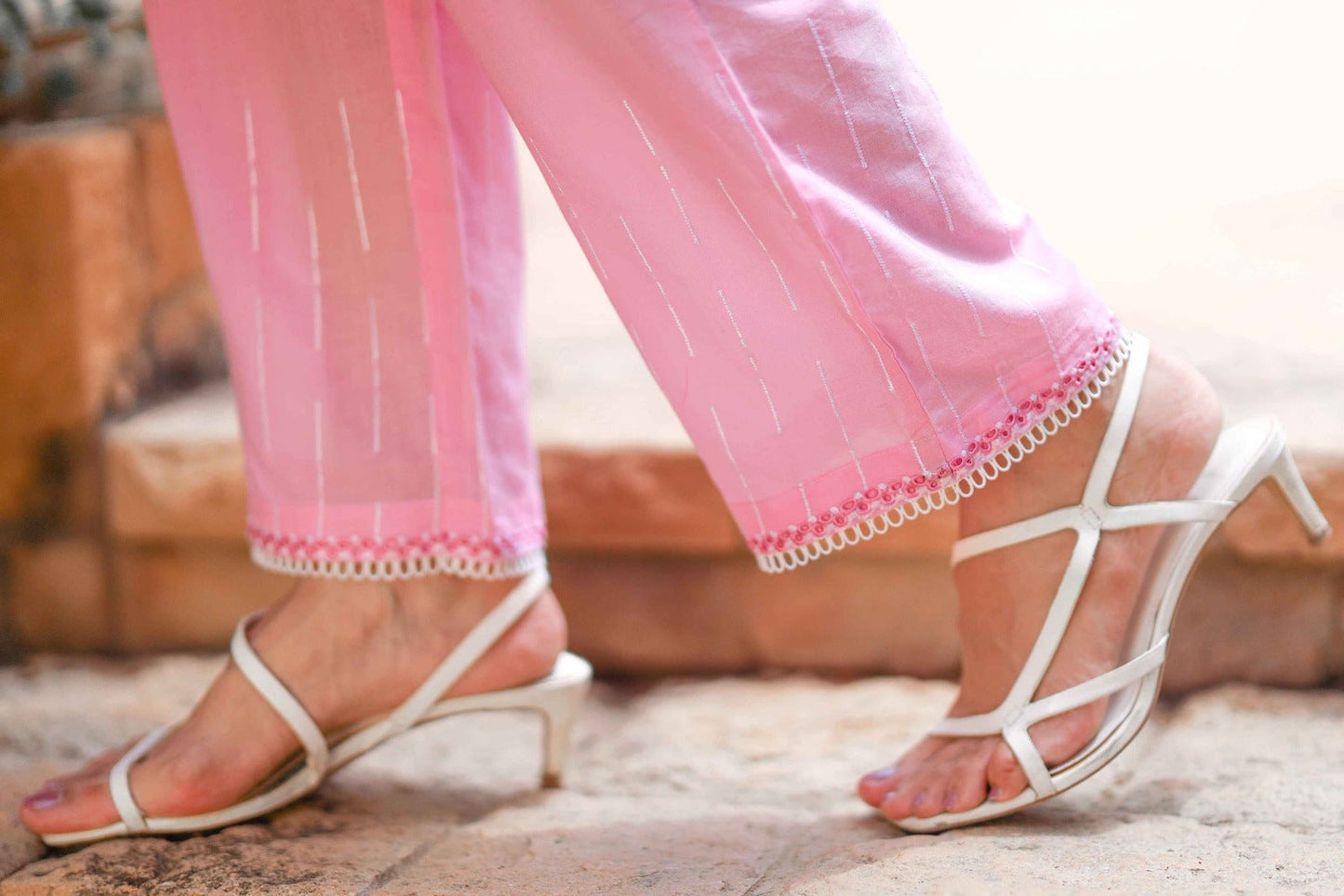 Bareeq Outfits - BAHAAR EMBROIDERED CHIKANKARI 3-PIECE SUIT