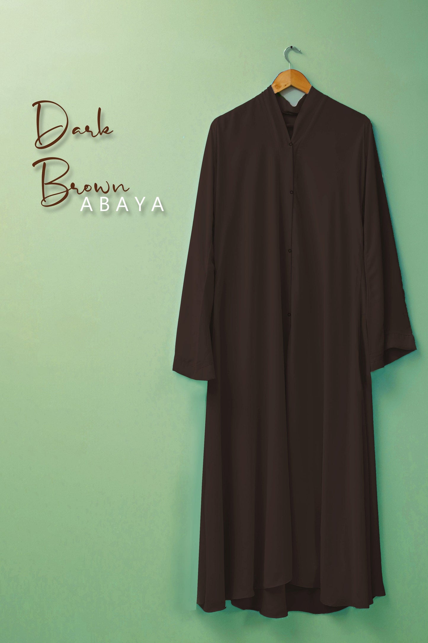 Bustangi - Dark Brown Abaya