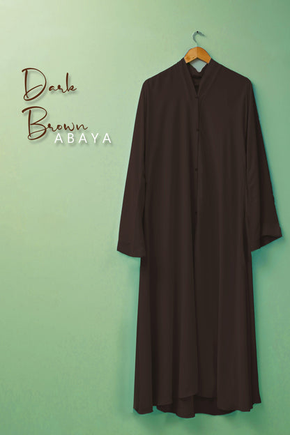 Bustangi - Dark Brown Abaya