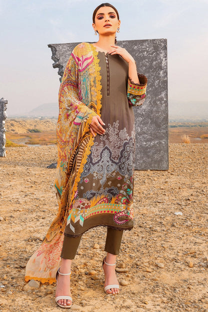 Alkaram - 2 Pc Printed Viscose Suit With Dyed Viscose Trouser