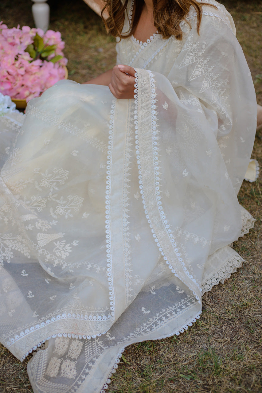 Embroidered Cotton Net