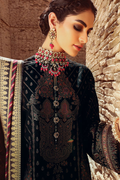 Alkaram - 3 Pc Embroidered Suit With Cotton Silk Dupatta