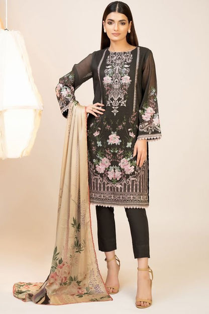 3 Pc Cotton Net Formal Suit