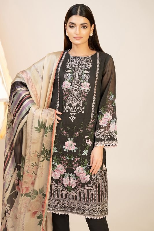 3 Pc Cotton Net Formal Suit