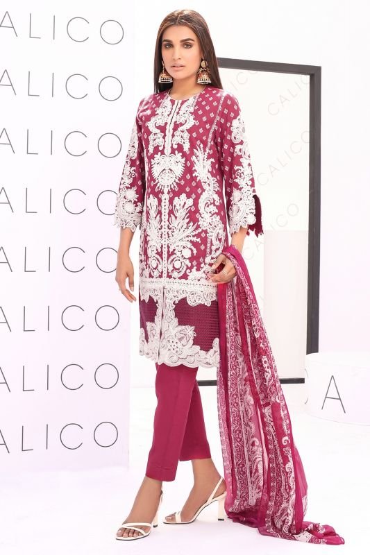 3 Pc Cotton Satin Suit