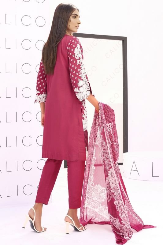 3 Pc Cotton Satin Suit