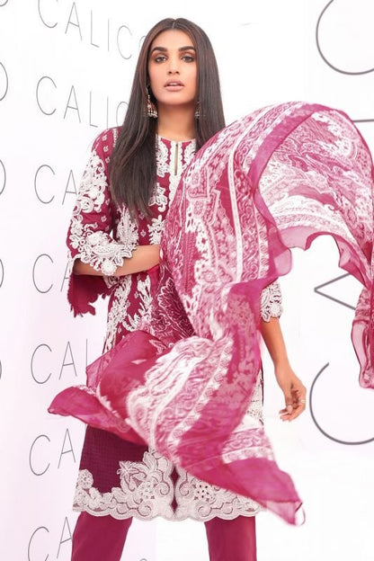 3 Pc Cotton Satin Suit