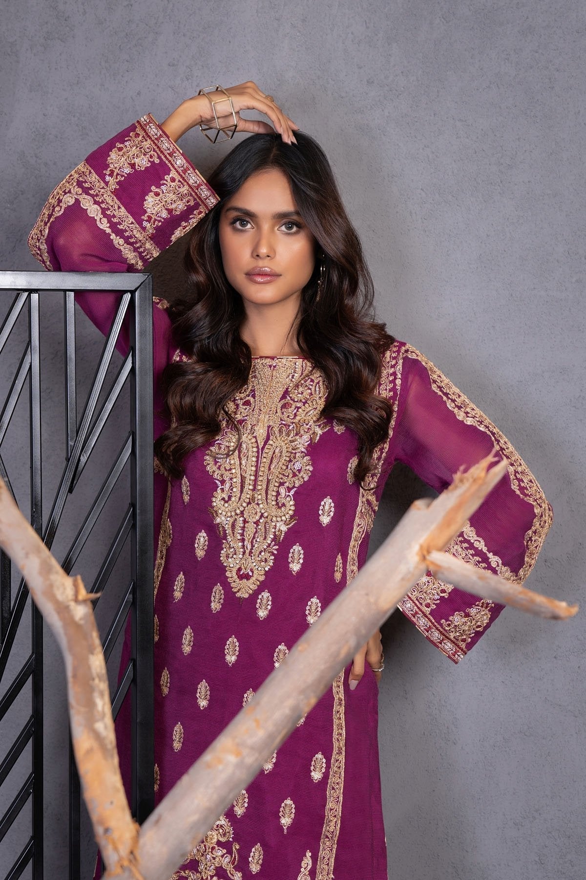 Alkaram - 2 Pc Yarn Dyed Suit