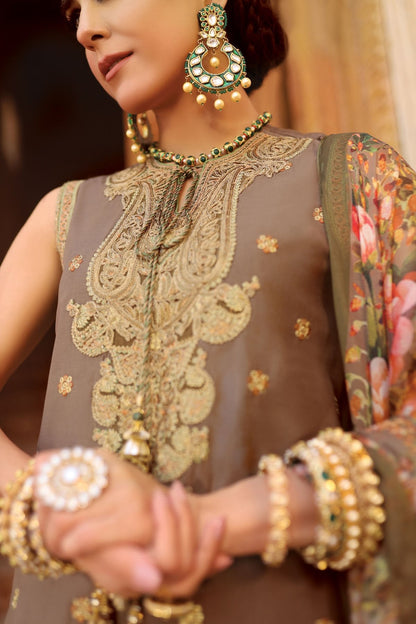 Alkaram - 2 Pc Embroidered Suit With Silk Dupatta