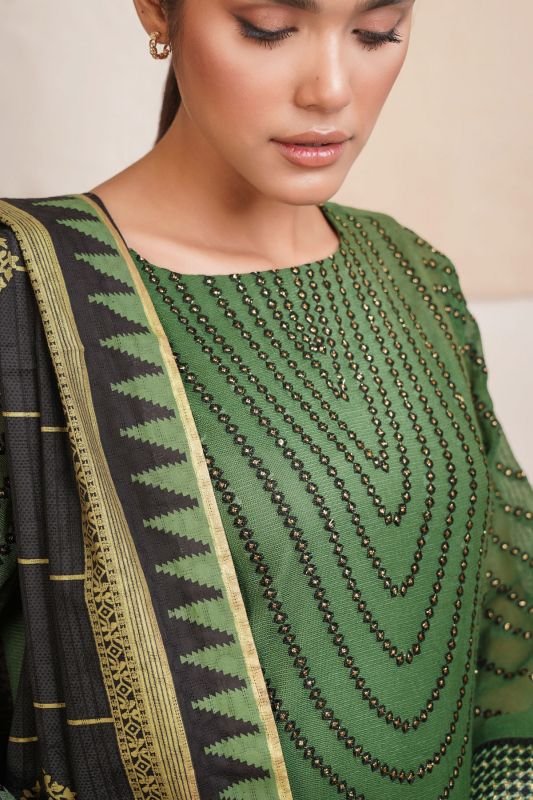 3 Pc Cotton Net Formal Suit