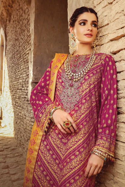 Alkaram - 2 Pc Embroidered Suit With Cotton Zarri Dupatta
