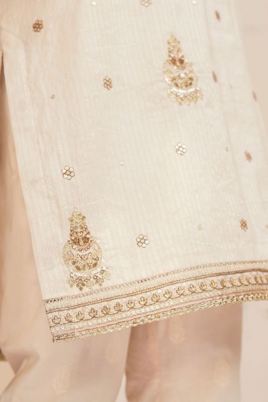 Cotton Zari Formal Kurti