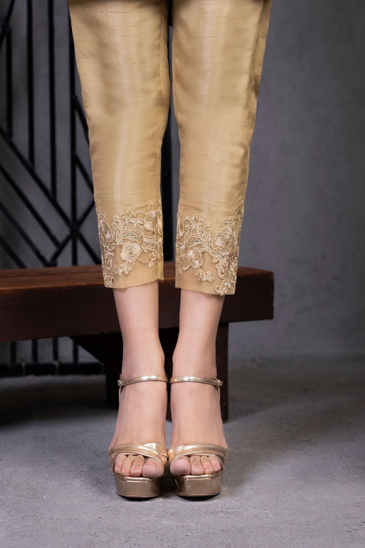 Raw Silk Trouser