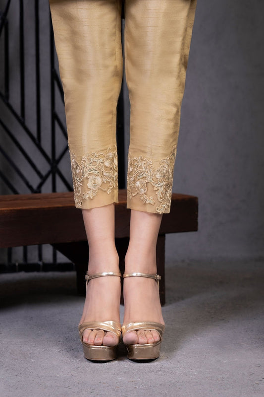 Raw Silk Trouser