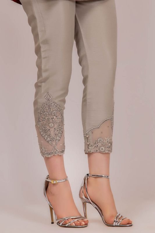 Formal Raw Silk Trouser