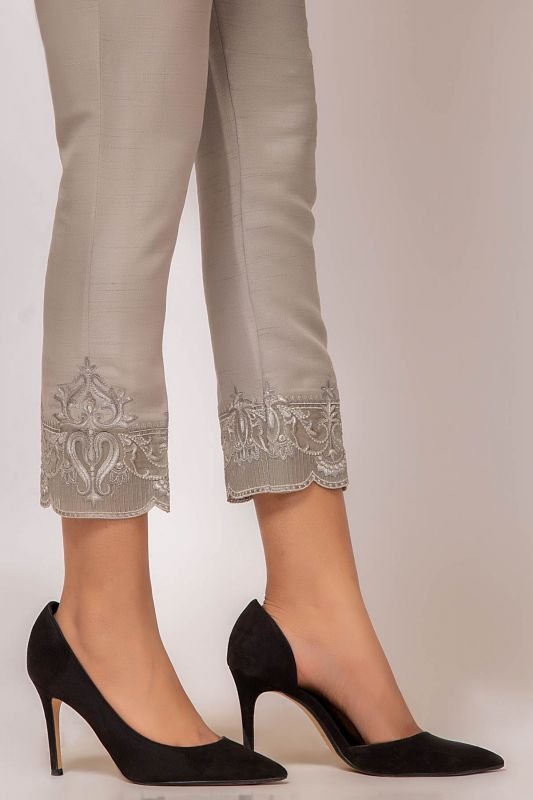 Formal Raw Silk Trouser