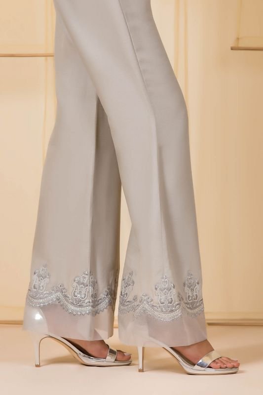 Formal Raw Silk Trouser