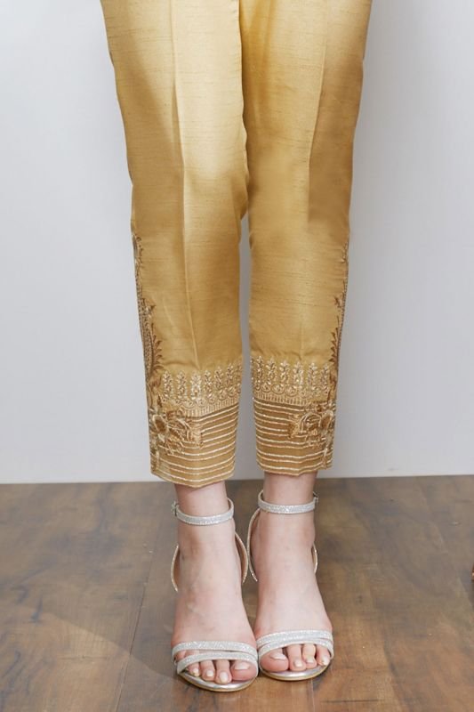 Formal Raw Silk Trouser
