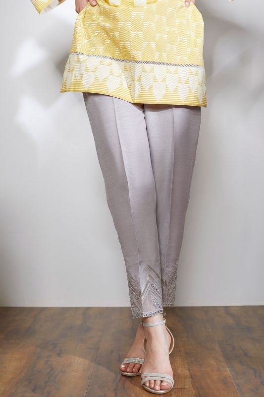 Formal Raw Silk Trouser