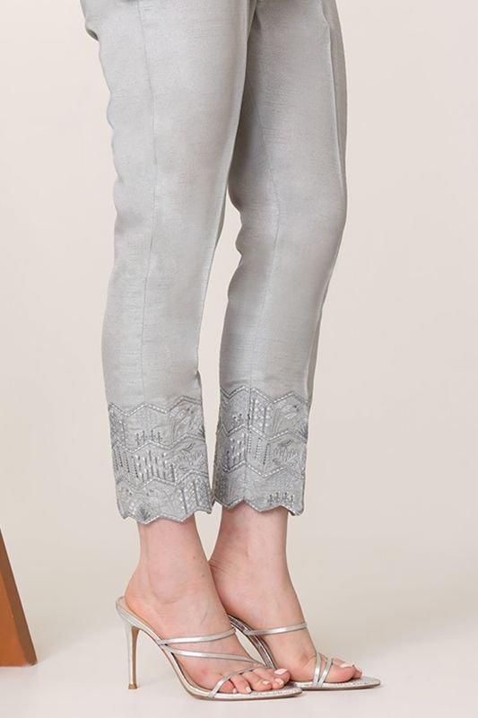 Formal Raw Silk Trouser
