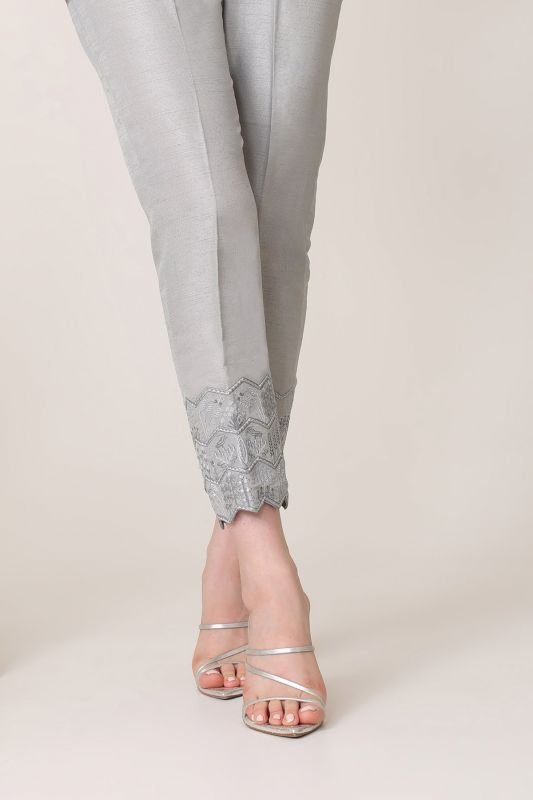 Formal Raw Silk Trouser