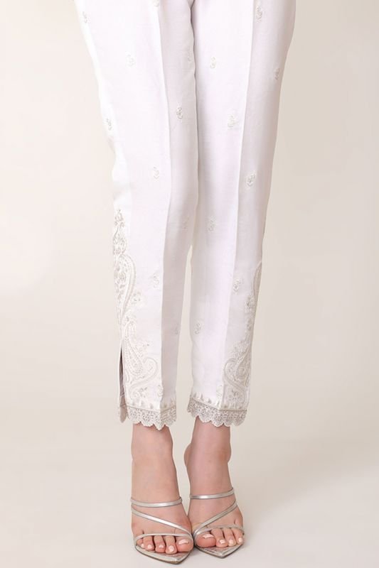 Raw Silk Trouser