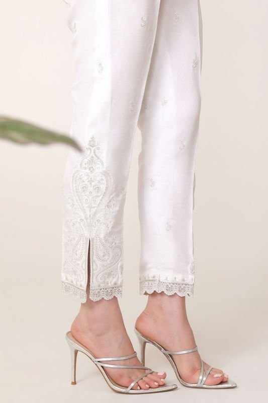 Raw Silk Trouser