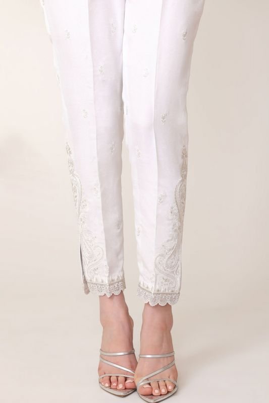 Raw Silk Trouser