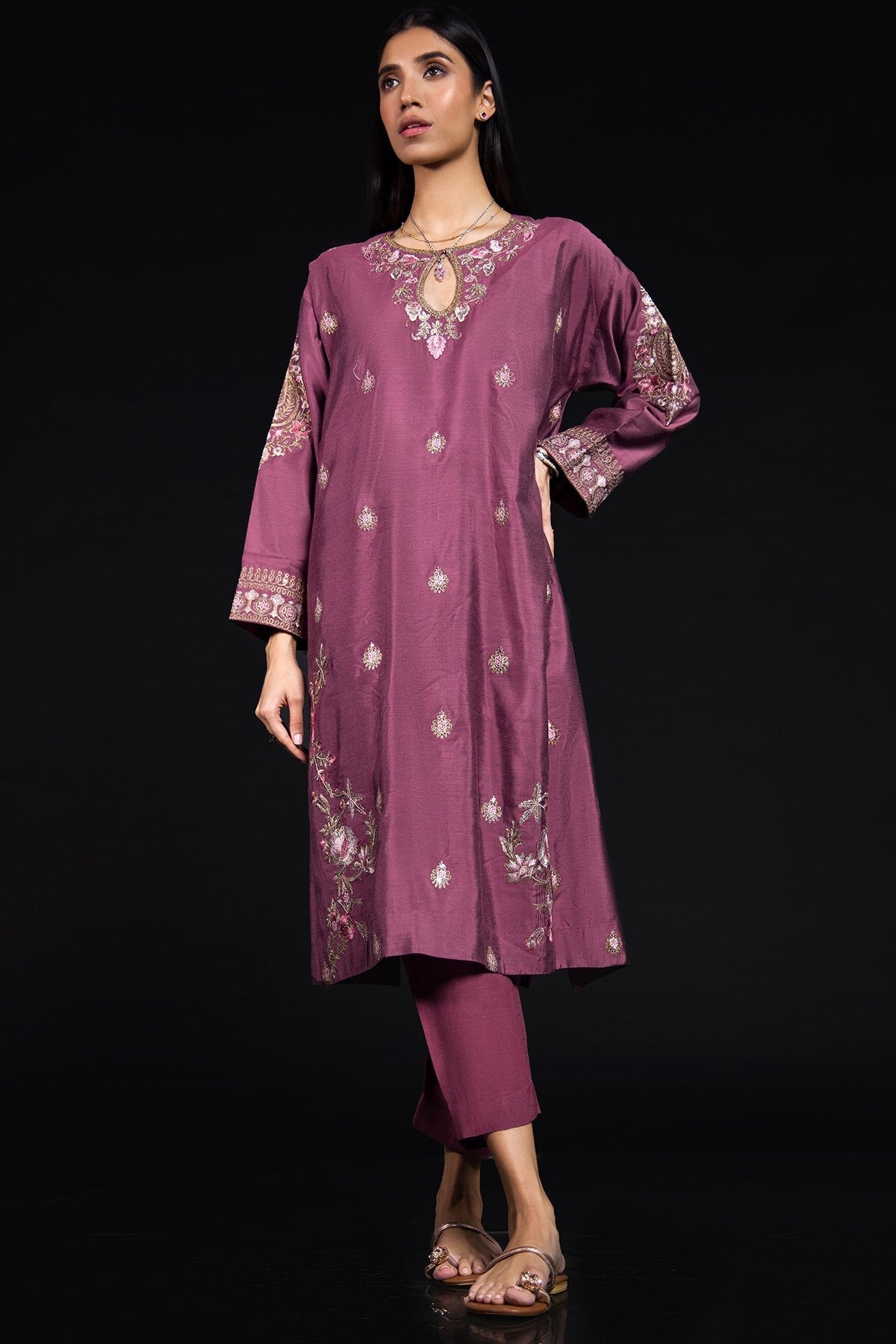 2 Pc Cotton Silk Outfit