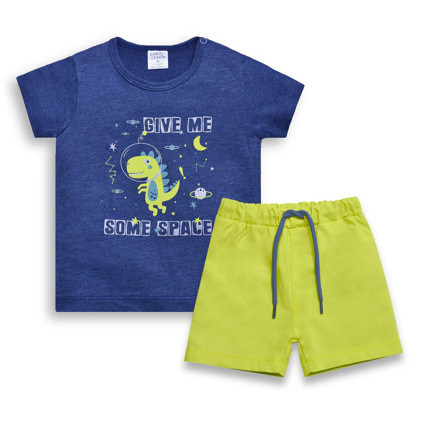 Cuddle & Cradle - Graphic T-Shirt & Woven Shorts (Space)