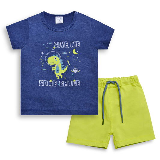 Cuddle & Cradle - Graphic T-Shirt & Woven Shorts (Space)