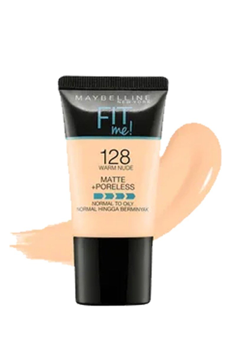 Fit Me! Matte & Poreless Foundation Mini Tube - 128 Warm Nude