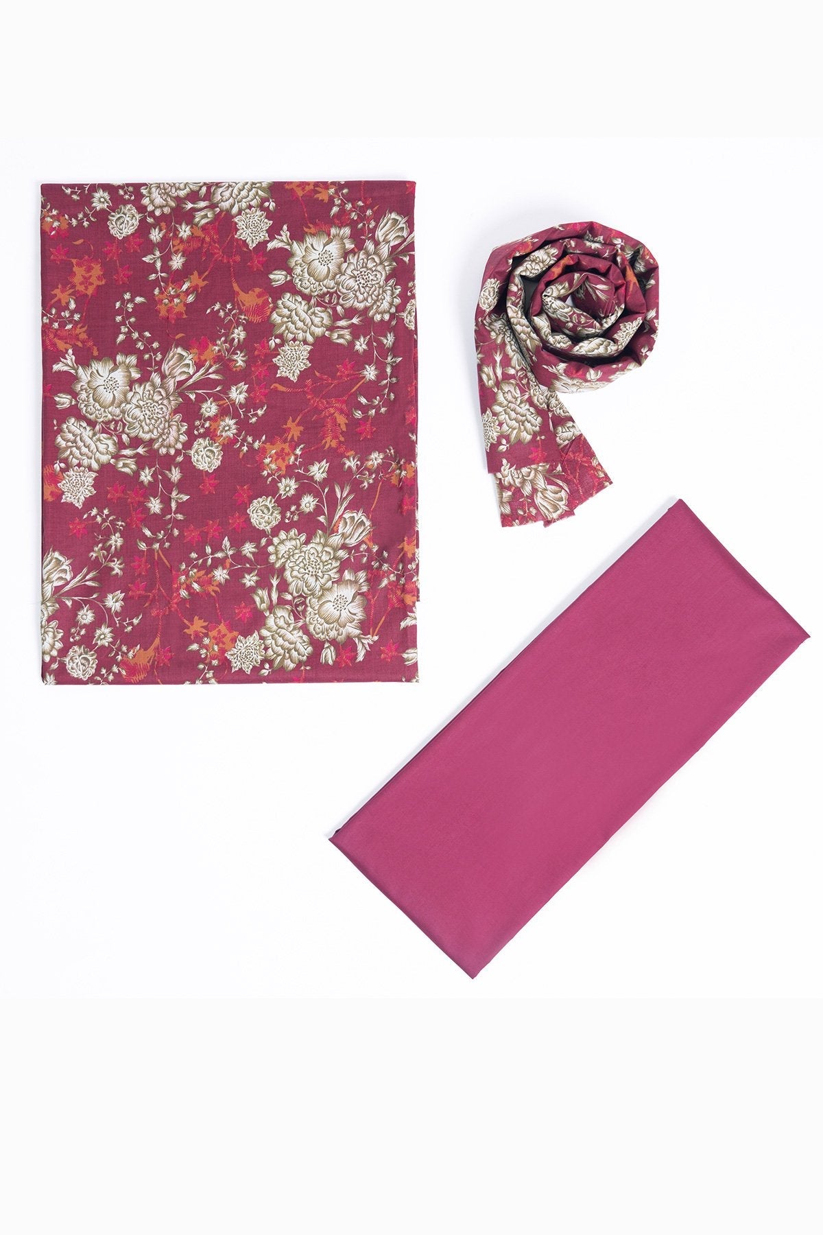 Alkaram - 3 Pc Printed Lawn Suit With Printed Lawn Dupatta