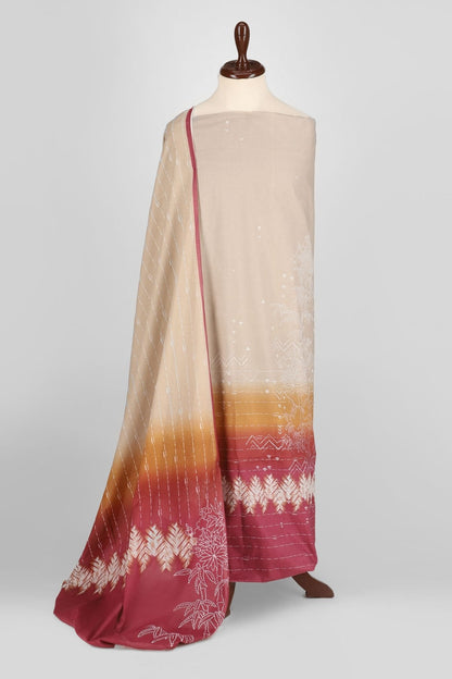 Alkaram - 3 Pc Printed Lawn Suit With Printed Dupatta