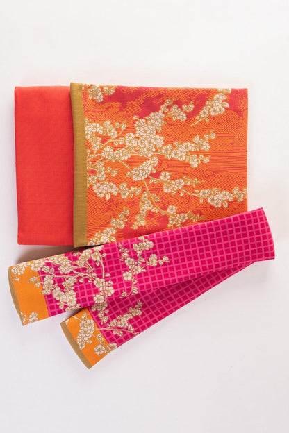 Alkaram - 3 Pc Printed Khaddar Suit With Printed Khaddar Dupatta