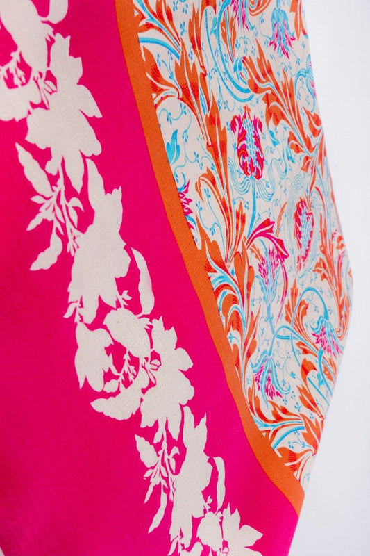 3 Pc Printed Cotail Viscose Suit With Cotail Viscose Dupatta