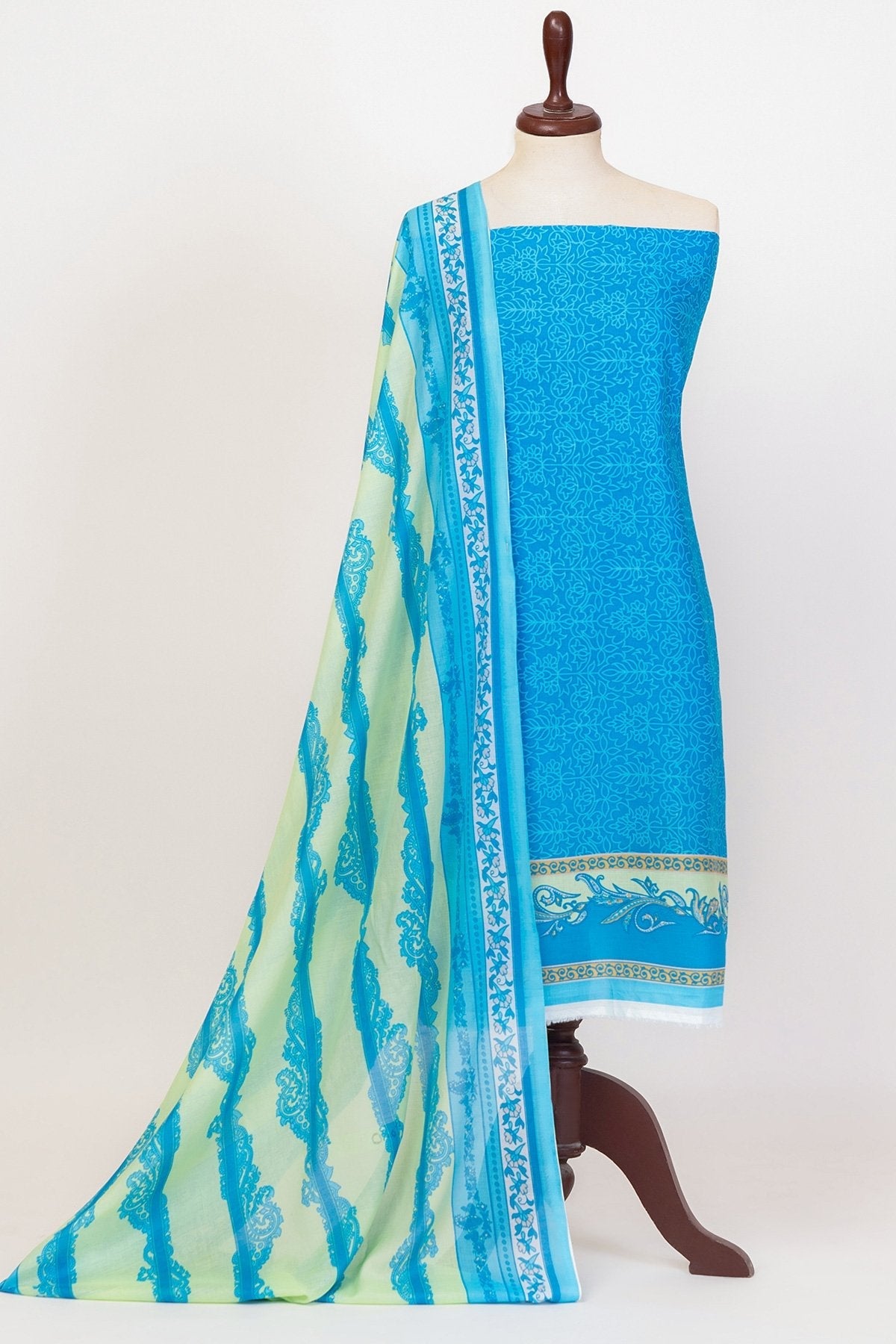 3 Pc Printed Lawn Suit With Printed Lawn Dupatta