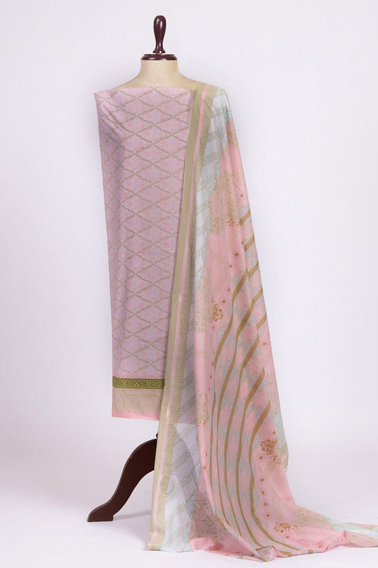 3 Pc Printed Lawn Suit With Printed Lawn Dupatta