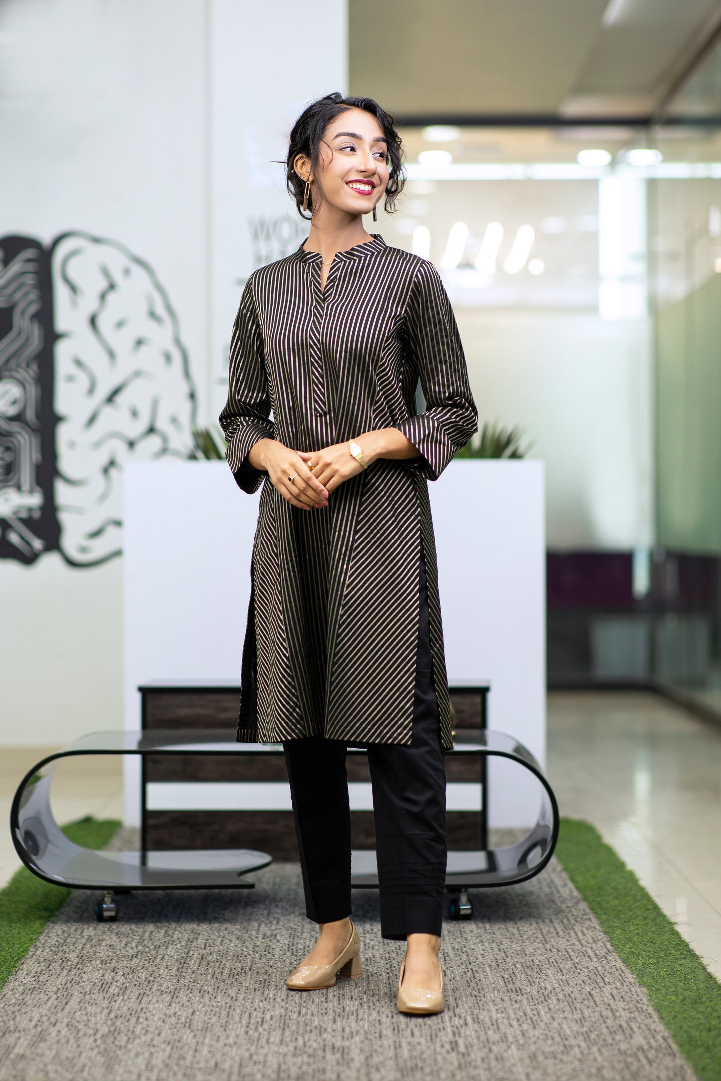 Eraj Hussain - Wednesday Team Meetings - Black - Stitched
